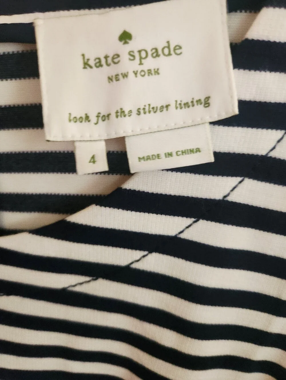 Kate Spade Stripped Dress. Size 4